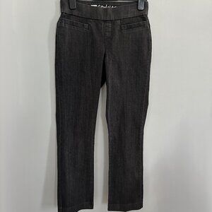 LEE Style Up Pull on Jeans Boot cut Black Size 4 Petite